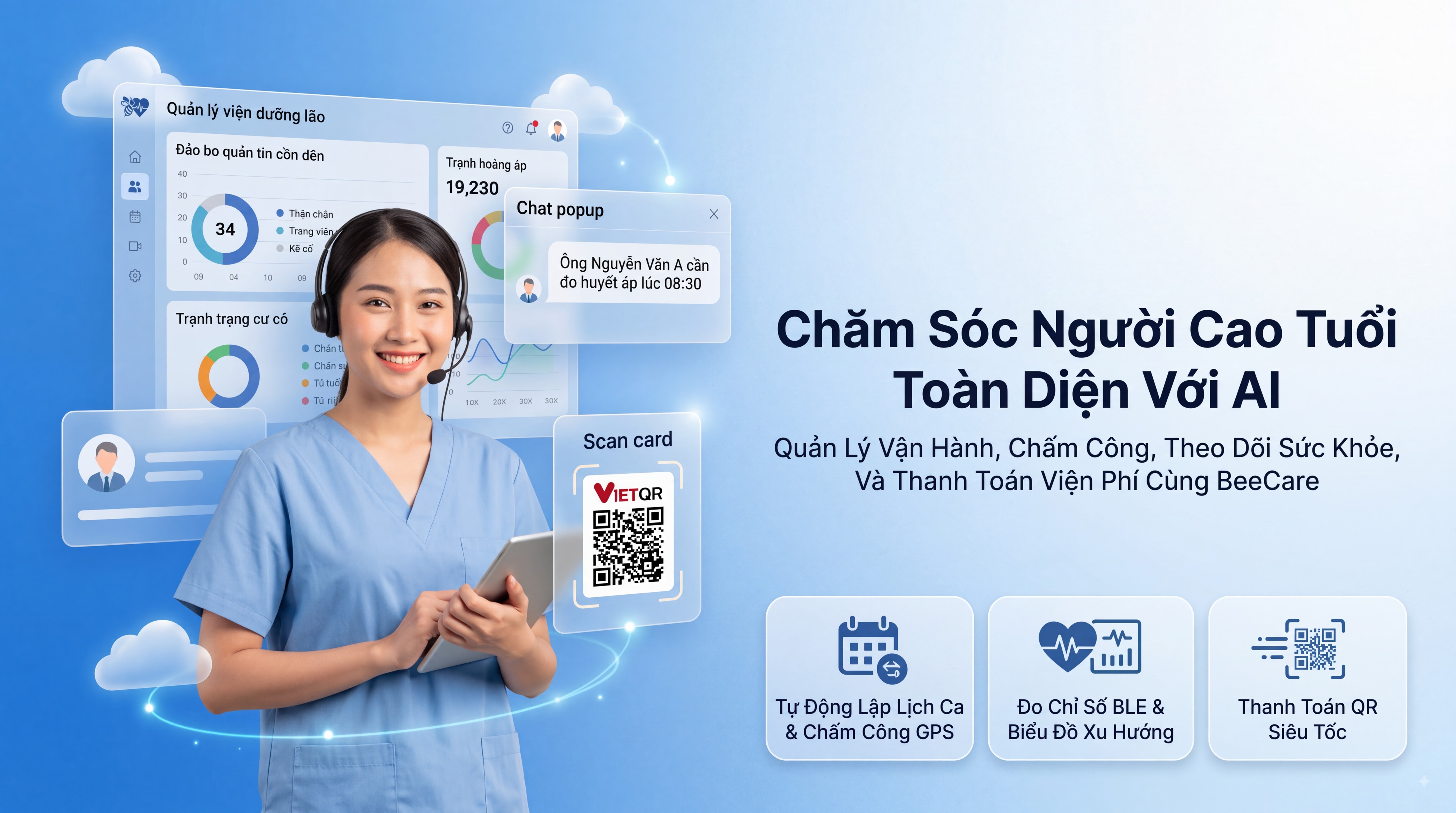 Chăm sóc người cao tuổi toàn diện với AI – BeeCare