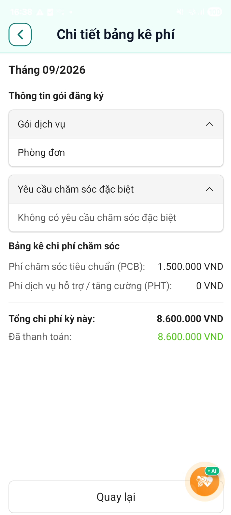 Hóa đơn viện phí